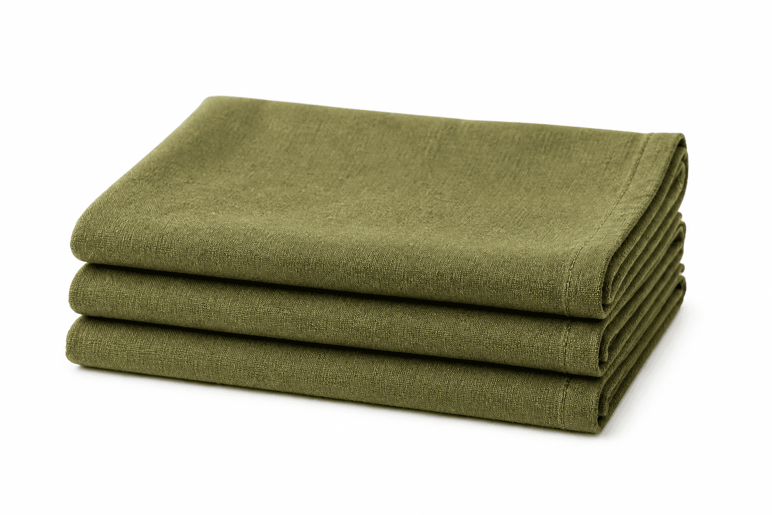 Linen Napkin Set Olive